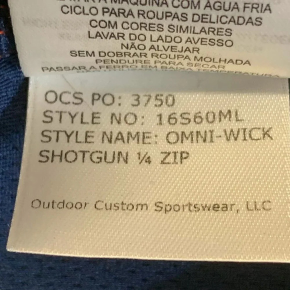 Columbia Men's Washington Senators Shotgun 1/4 Zip Long‎ Sleeve Pullover Size M - Picture 10 of 13